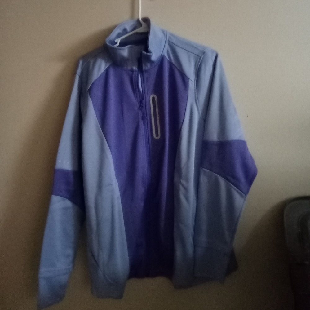 Full Beauty Sport Womens Purple  Zip-Up Jacket Large(18/20) A-4
